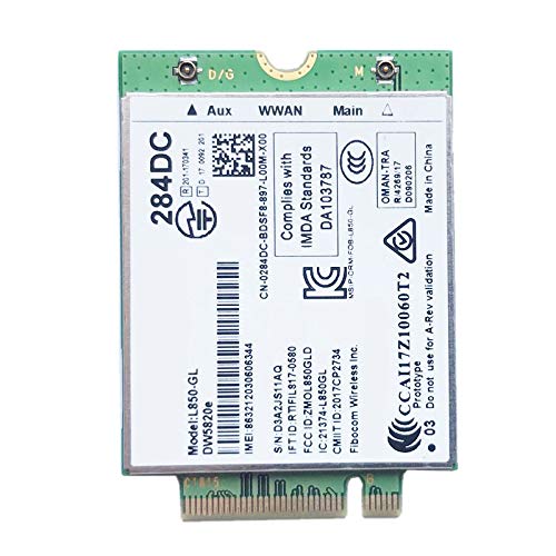 Saiketsu DW5820E L850- LTE 4G Karten Modul 0284DC 284DC für Laptop 3500 5400