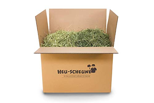 Heu-Mix von der Heu-Scheune® 1. und 2. Schnitt Heu Futter für Kaninchen Meerschweinchen Hasen (5kg + 5kg)
