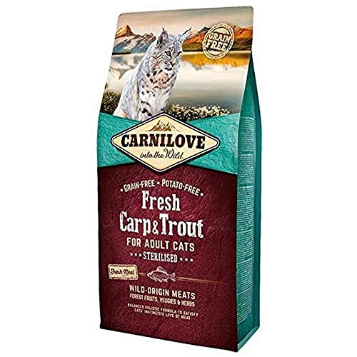 Carnilove FRE Carp & Trout Sterilize dehydriertes Katzenfutter 6 kg – 6000 g