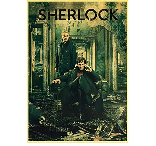ZOEOPR Plakat Benedict Cumberbatch Darsteller Film Sherlock Tv Poster und Drucke Filmstills Kunst Wandbilder Home Decor 50 * 70Cm No Frame