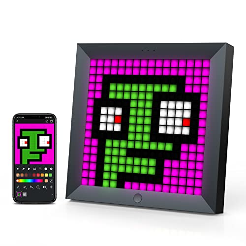 divoom LED Panel-16X16 Retro RGB LED Display Wandleuchte Anzug für LED Lightbar, DIY Pixel Art Animation, Smart App Steuerung, Multifunktional Gaming Deko Zubehör für PC und Gaming Zimmer Wand Setup