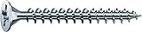 SPAX Universalschraube, 3,0 x 25 mm, 1000 Stück, Kreuzschlitz Z1, Senkkopf, Vollgewinde, 4CUT, WIROX A3J, 1081010300255