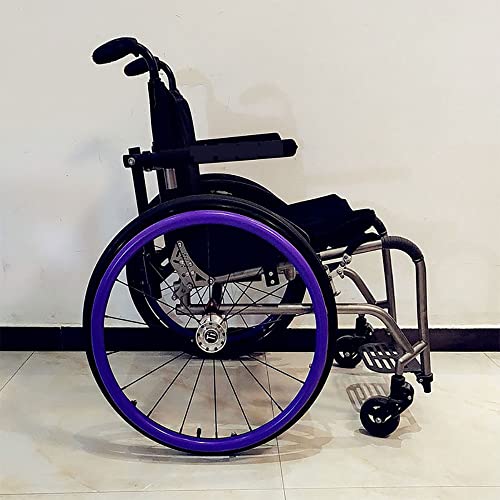 24-Zoll-Rollstuhl-Schieberandabdeckungen, Rollstuhl-Handschubabdeckung, Hinterrad-Sportrollstuhlabdeckung, rutschfest, verschleißfest, Griff und Traktion verbessern, 1 Paar,F