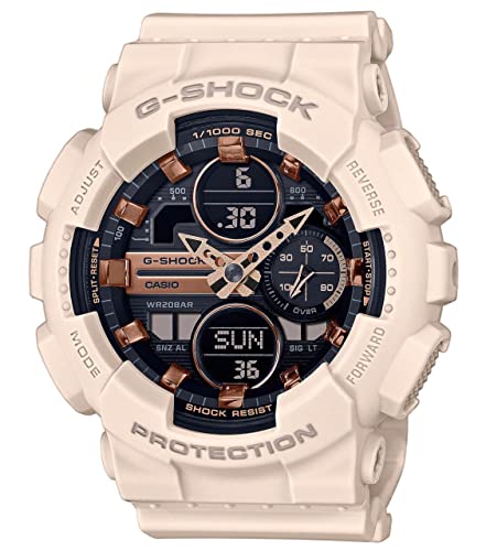 G-Shock Damen-Digitaluhr Beige Casio Schwarz