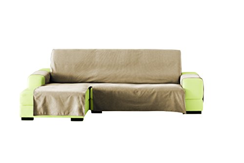 Eysa Lona LISO Sofa Überwurf Chaise Longue 240 cm. Links Frontalsicht - Fb. 01-beige