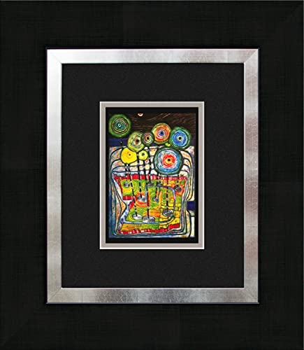 artissimo, Kunstdruck gerahmt, 40x45cm, AG3084, Friedensreich Hundertwasser: Park, Bild, Wandbild, Poster, Wanddekoration