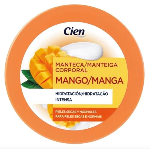 Cien - Körperbutter 400 ml - Mango - Intensive Feuchtigkeitsversorgung - Trockene und normale Haut