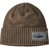 Patagonia 29206-FPAT Brodeo Beanie Hat Unisex-Adult Fitz Roy Trout Patch: Ash Tan Taglia Unica