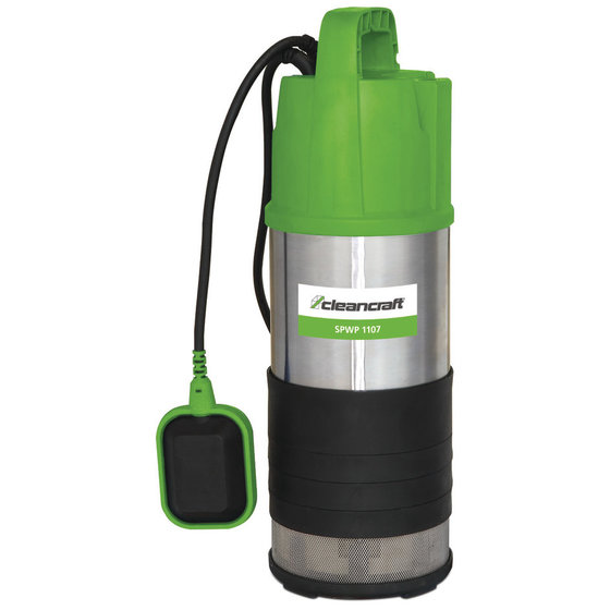Cleancraft Tauchdruckpumpe SPWP 1107, Fördermenge 116 l/h, für Klarwasser, Wasserdruck: 4 bar, robustes Gehäuse, 7520300