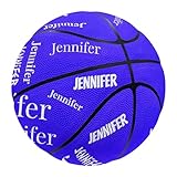 CCZUIML Personalisiert Basketbälle mit Namen, alle aufgedruckten Namen, personalisierte Sportgeschenk, Größe 7 (29,5in) / Größe 5 (27,5in), personalisiertes Basketbälle Geschenk, Geburtstagsgeschenk