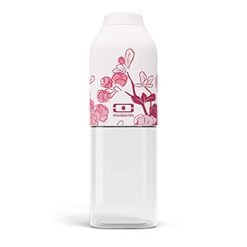 monbento - Kleine Wasser Trinkflasche MB Positive M Magnolia 500ml - Auslaufsicher Wasser Trinkflasche Perfekt für Büro/Meal Prep/Schule oder in eine Handtasche Schlüpfen - BPA Frei - Blume