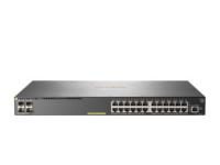 HP Hewlett Packard Enterprise Aruba 2930 F 24 G Poe + 4SFP gemanaged L3 Gigabit Ethernet (10/100/1000)-Power Over Ethernet (PoE) 1U grau