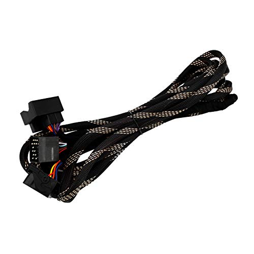 XTRONS 6 Meter Extra Lange ISO-Kabelbaum geeignet für BMW Head-Unit mit Quadlock-Anschluss ISO Wiring Harness for BMW Suitable for Head Unit with Quadlock Connection