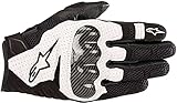 Alpinestars Motorradhandschuhe Smx-1 Air V2 Gloves Black White, Schwarz/Weiss, L
