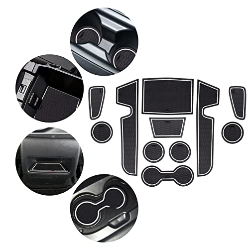 YEE PIN Auto Türnut Anti Rutsch Pad Kompatibel mit Toyota Corolla E210 2019 Autoinnenausstattung Wasserbecher Aufbewahrungsbox Anti-Rutsch-Matte Gummimatte Antirutschmatten 11-Piece Set