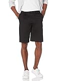 28 Palms 11" Inseam Cotton Tencel Chino shorts, Black, 30