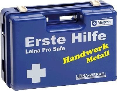 Leina-Werke Erste-Hilfe-Koffer Leina Pro Safe Metallverarbeitung/21107 310 x 210 x 130 mm DIN 13157 + Zu