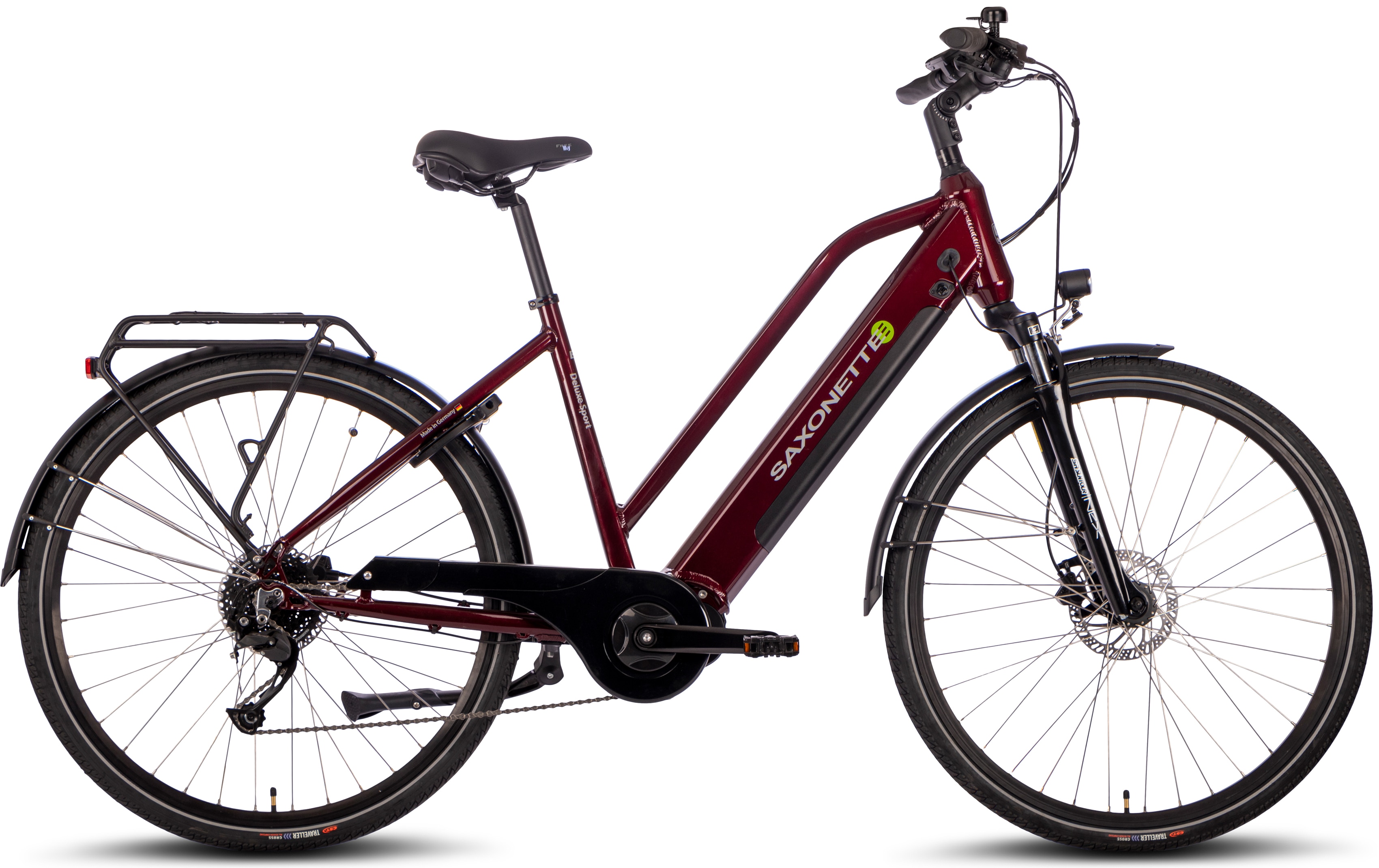 SAXONETTE E-Bike "Deluxe Sport Lady", 9 Gang, Shimano, Alivio, Mittelmotor 250 W