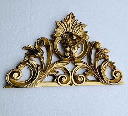 Wandrelief-3D Gold- Rokoko Repro Wanddeko-Barock Ornament Applike 34x21cm Wandbild Gold Deko Türbogen Wandbehang Wandskulptur accessoires C1526 Gold