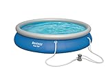 Bestway Fast Set Pool mit Filterpumpe, 457 x 84 cm, blau