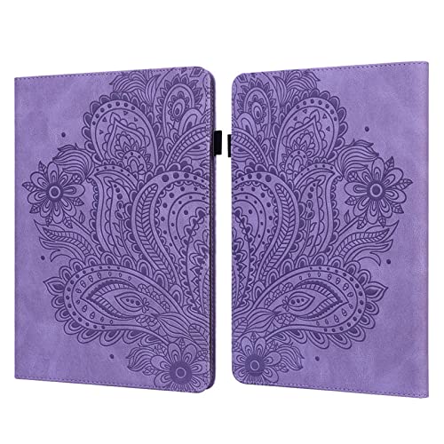 JNSHZ Smart Case for All New Amazon Kindle Paperwhite 11Th 6.8 Inch Generation Kindle Paperwhite Case 2021/Signature Edition Cute Flower Embossed with Auto Sleep/Wake,Purple,Flower