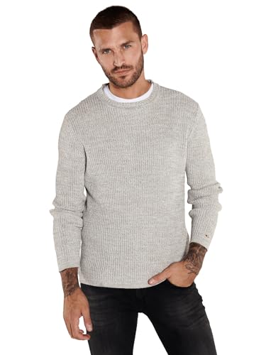 emilio adani Herren Herren Pullover strukturiert, 36071, 36071, Beige in Größe M