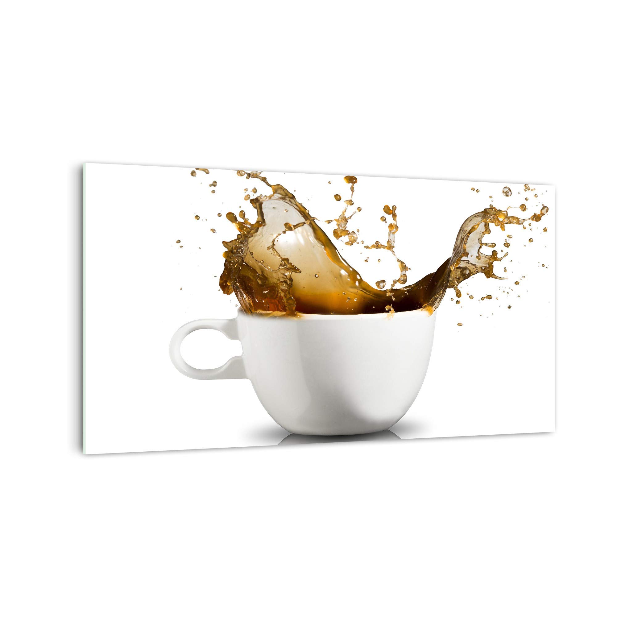 DekoGlas Küchenrückwand 'Kaffeespritzer II' in div. Größen, Glas-Rückwand, Wandpaneele, Spritzschutz & Fliesenspiegel