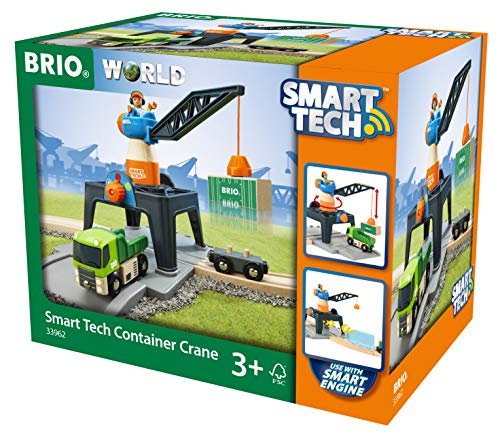 BRIO 33962 33962-Smart Tech Große Containerverladestation