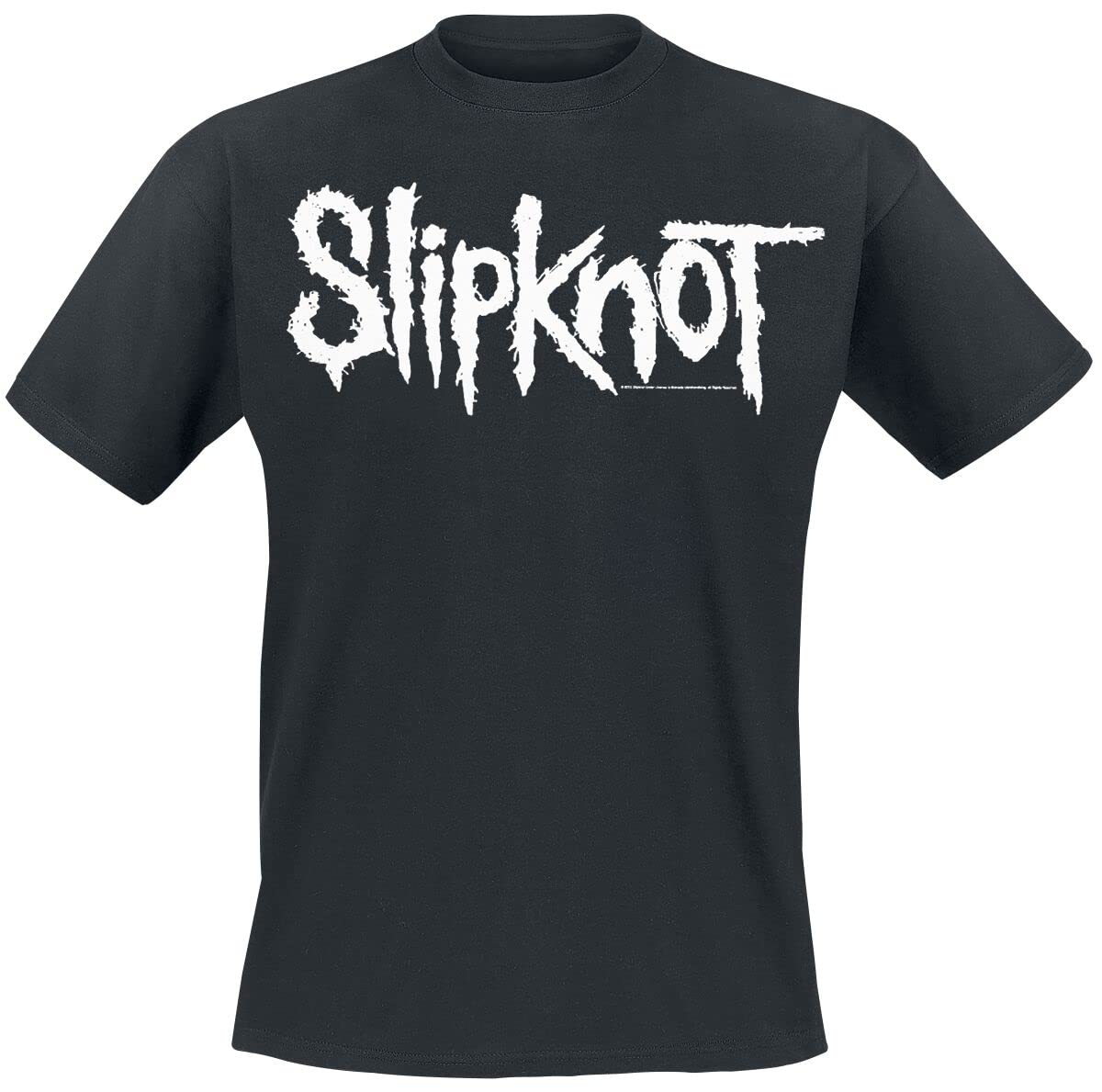 Slipknot White Logo Männer T-Shirt schwarz 3XL 100% Baumwolle Band-Merch, Bands, Nachhaltigkeit