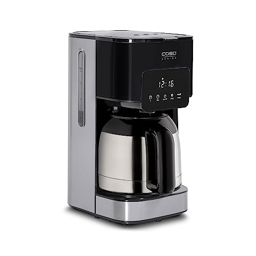 CASO Coffee Taste and Style Thermo - Kaffeemaschine mit Permanentfilter, 1,2 l, optimale Brühtemperatur 92-96 °C, Tropf-Stopp, optimierter Brühkopf, Isolierkanne