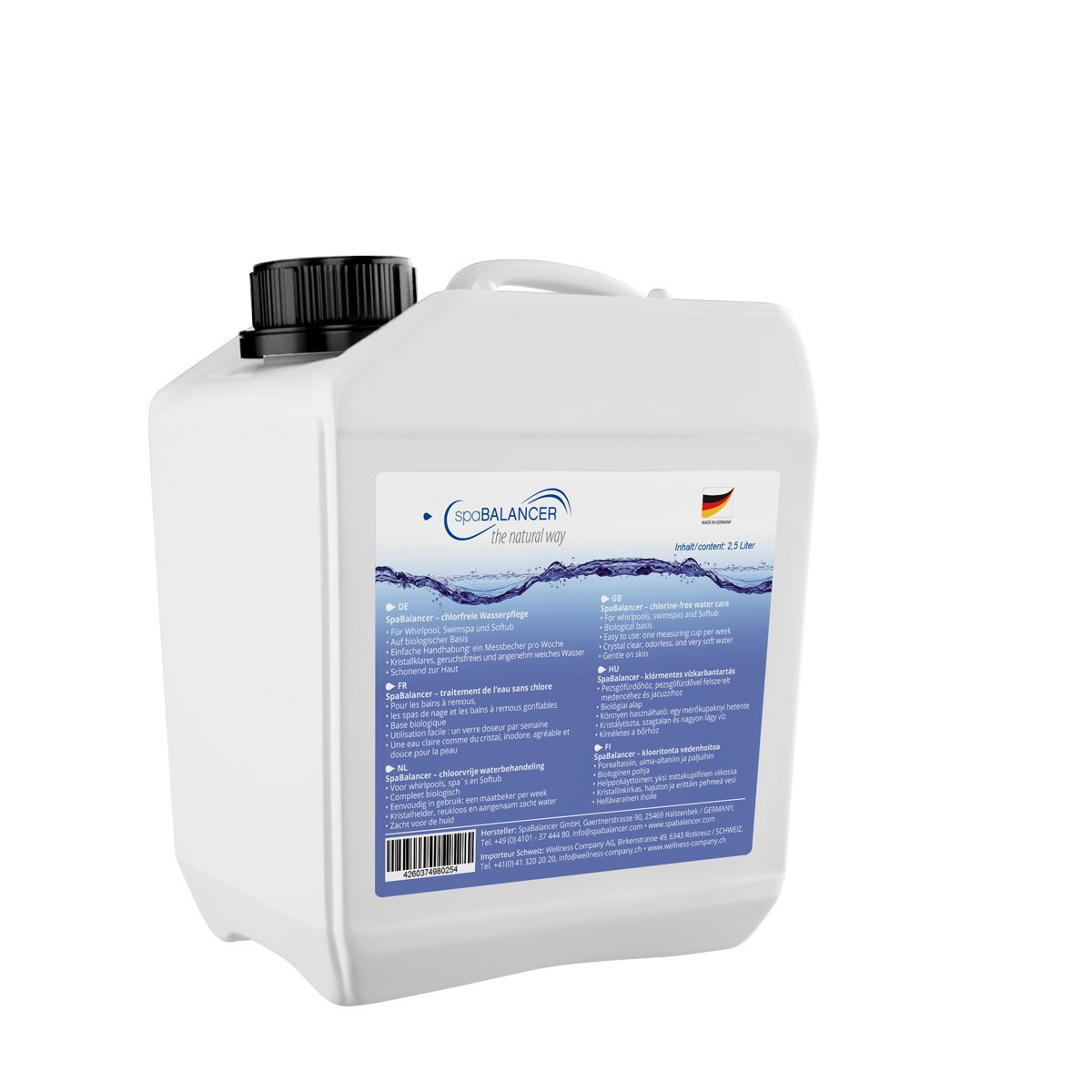 SpaBalancer im 2,5 Liter Vorteilskanister ideal für Swimspas und Whirlpools