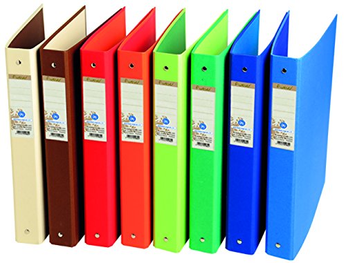 Exacompta 51980E Ringbuch (Recycling-Karton, 4 Ringe, Rücken 40mm, DIN A4) 10er Pack zufällige farben