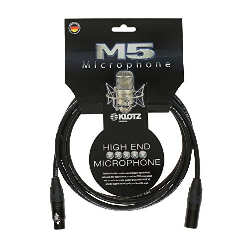 Klotz M5 High End Mikrofonkabel - 3 Meter - XLR/XLR - schwarz