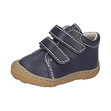 RICOSTA Unisex - Baby Stiefel CHRISY,Kinder Lauflernschuhe,WMS:Mittel,lose Einlage,klettstiefel,booties,leder,nautic (180),19 EU