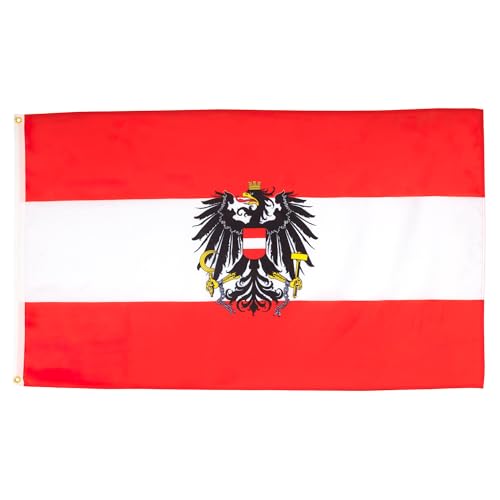 AZ FLAG Flagge ÖSTERREICH MIT Adler 250x150cm - ÖSTERREICHISCHE Fahne 150 x 250 cm - flaggen Top Qualität