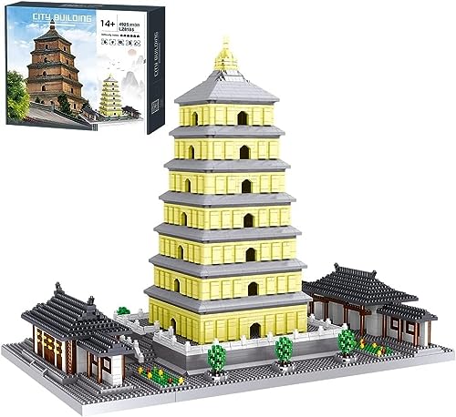 Architektur Modular Haus Bausteine, Chinesischer Alter Palast Architektur, 4925 Stücke Haus Bausteine Dayan-Pagode Architektur Modell, Nicht Kompatibel mit Lego (8185)