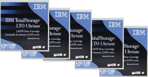 IBM LTO Ultrium 6 Tape – Virgin (105.4 X 102 X 21,5 mm, LTO, 10–45 °C, 10–80%)