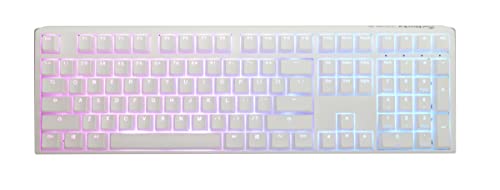 Ducky One 3 Pure White Hotswap RGB Mechanische Tastatur (Cherry MX Schwarz)