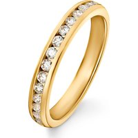 CHRIST Damen-Damenring 15 Diamant 52 Gelbgold 32016669