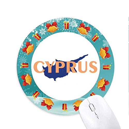 Zypern Europäische Karte Tourismus Mousepad Rund Gummi Maus Pad Weihnachtsgeschenk