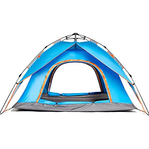 Zelt für Camping, Campingzelt für 3 bis 4 Personen, mit großen Netzfenstern, wasserdicht, LSF 50+, für Familien, Wandern, Bergsteigen, Reisen, großer Platz für Picknick im Freien