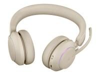 Jabra Evolve2 65 MS Stereo Headset On-Ear beige