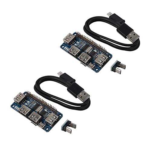 2 x HUB HAT USB A 4 Ports für Erweiterungskarte 3/2 / Zero W von USB A UART für serielles Debuggen