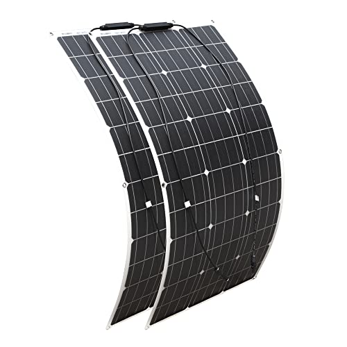 Solarpanel flexible 200W solar power bank100W*2 effiziente Bewegung sauberer Energie wasserdicht ist für 12V Ladegerät RV Schiffgeeignet (2)