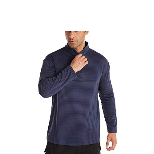 Herren Bottoming Shirt Sweatshirt Pullover Langarm Reißverschluss Hals Sweater Casual Arbeit Pullover Sport Running Top Cyan-XXL