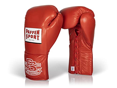 Paffen Sport «PRO Mexican» Boxhandschuhe mit Profischnürung; rot; 14UZ