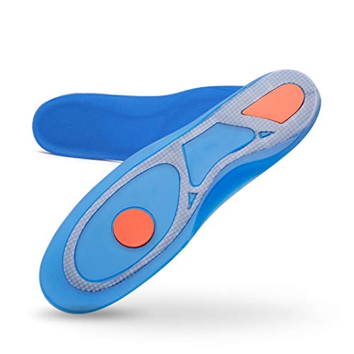 Silikon-Gel-Einlegesohlen Fußpflege für Plantarfasziitis Fersensporn Schuheinlagen Stoßdämpfungspads Bogen orthopädische Einlegesohlen (Größe : 38-39) (36)
