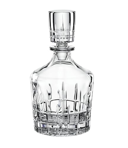 Spiegelau & Nachtmann, Whisky-Dekanter, Whiskyflasche, Kristallglas, 0,75 Liter, Perfect Serve, 4500158, 13.1 x 13.1 x 24.2 cm