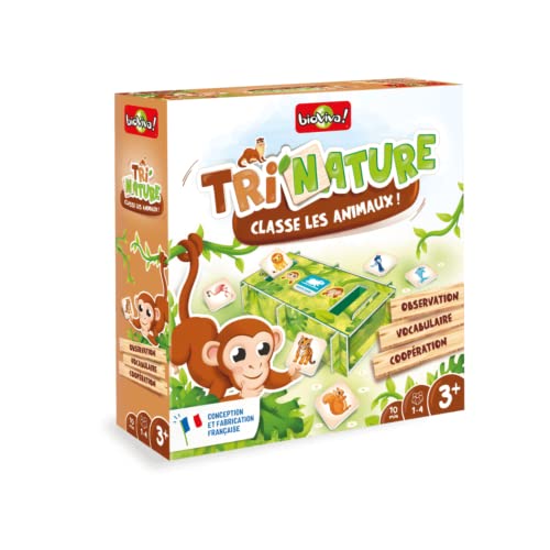 Bioviva 400206 Tri'Nature-Spielerisches Gesellschaftsspiel für Kinder ab 3 Jahren-1 bis 4 Spieler-400206, Mehrfarbig