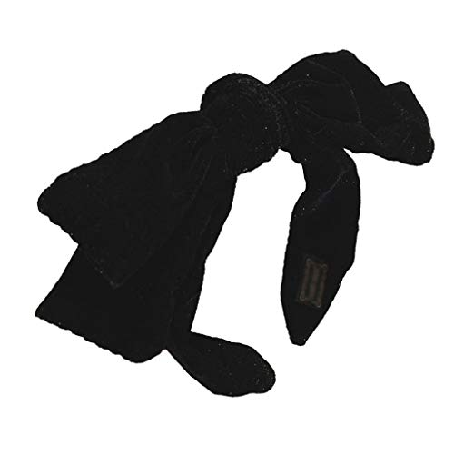 Schwarzer Samt, übergroßes Schleifen-Stirnband, koreanisches Netz, rot, einfache und vielseitige Outing-Kopfbedeckung, koreanisches Haarbündel-Stirnband for Damen silber